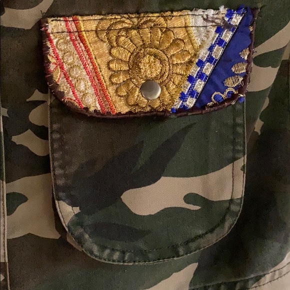 Beautiful Stories Camo Jacket w/ adornments - Picture 3 of 10